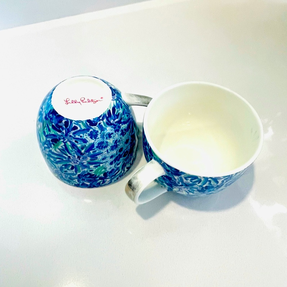 Lilly Pulitzer Ceramic Coffee Mugs (2)